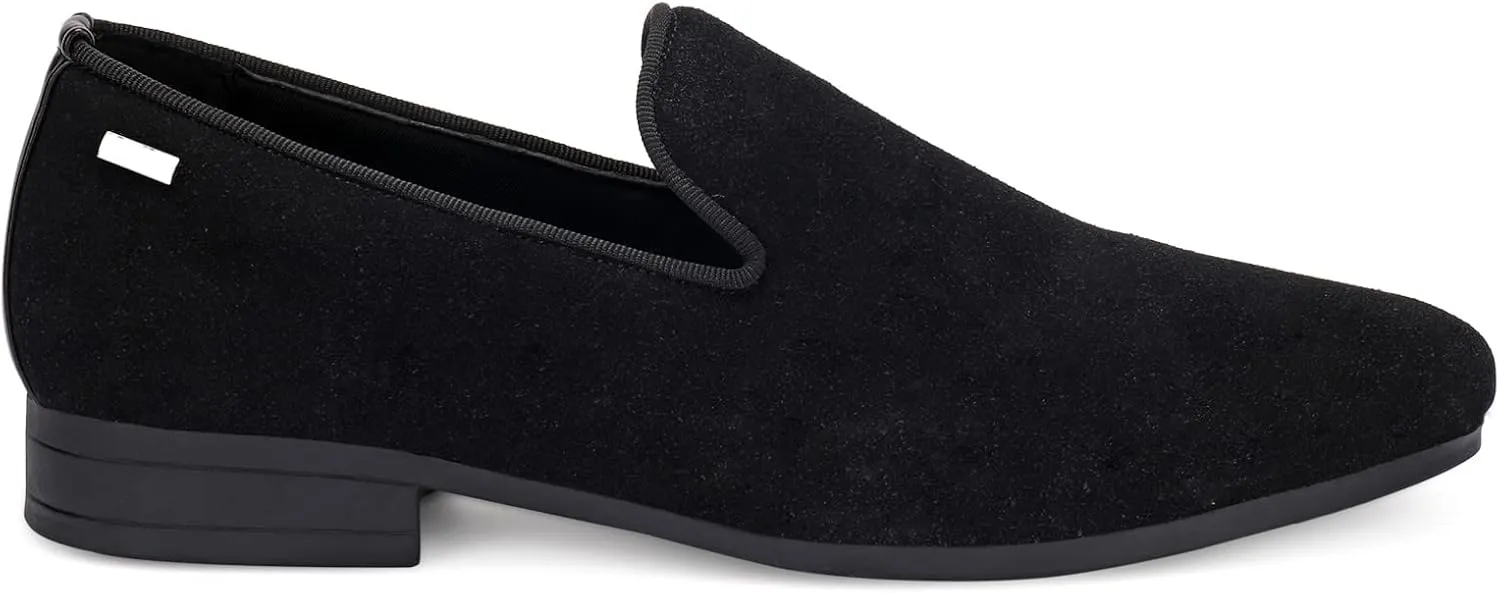 UUBARIS Mens Velvet Loafers Slip-on Dress Shoes Fashion Style Driving Shoes Classic Tuxedo Shoes Casual Oxford Shoes