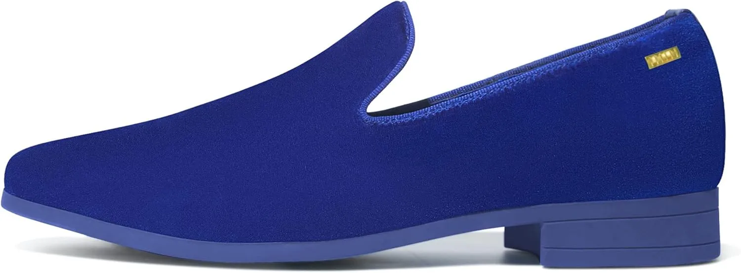 UUBARIS Mens Velvet Loafers Slip-on Dress Shoes Fashion Style Driving Shoes Classic Tuxedo Shoes Casual Oxford Shoes