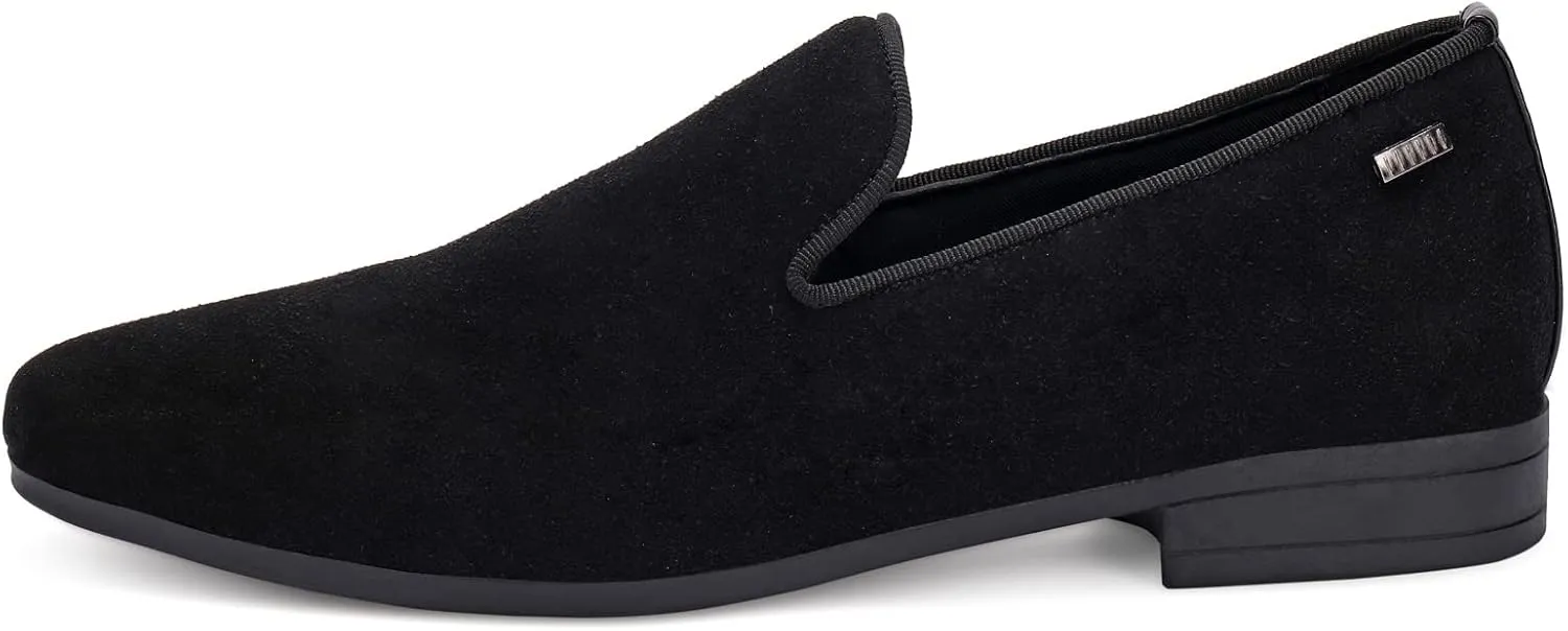 UUBARIS Mens Velvet Loafers Slip-on Dress Shoes Fashion Style Driving Shoes Classic Tuxedo Shoes Casual Oxford Shoes