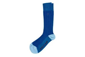 Ventilated All Season Peruvian Pima Cotton Socks - Periwinkle