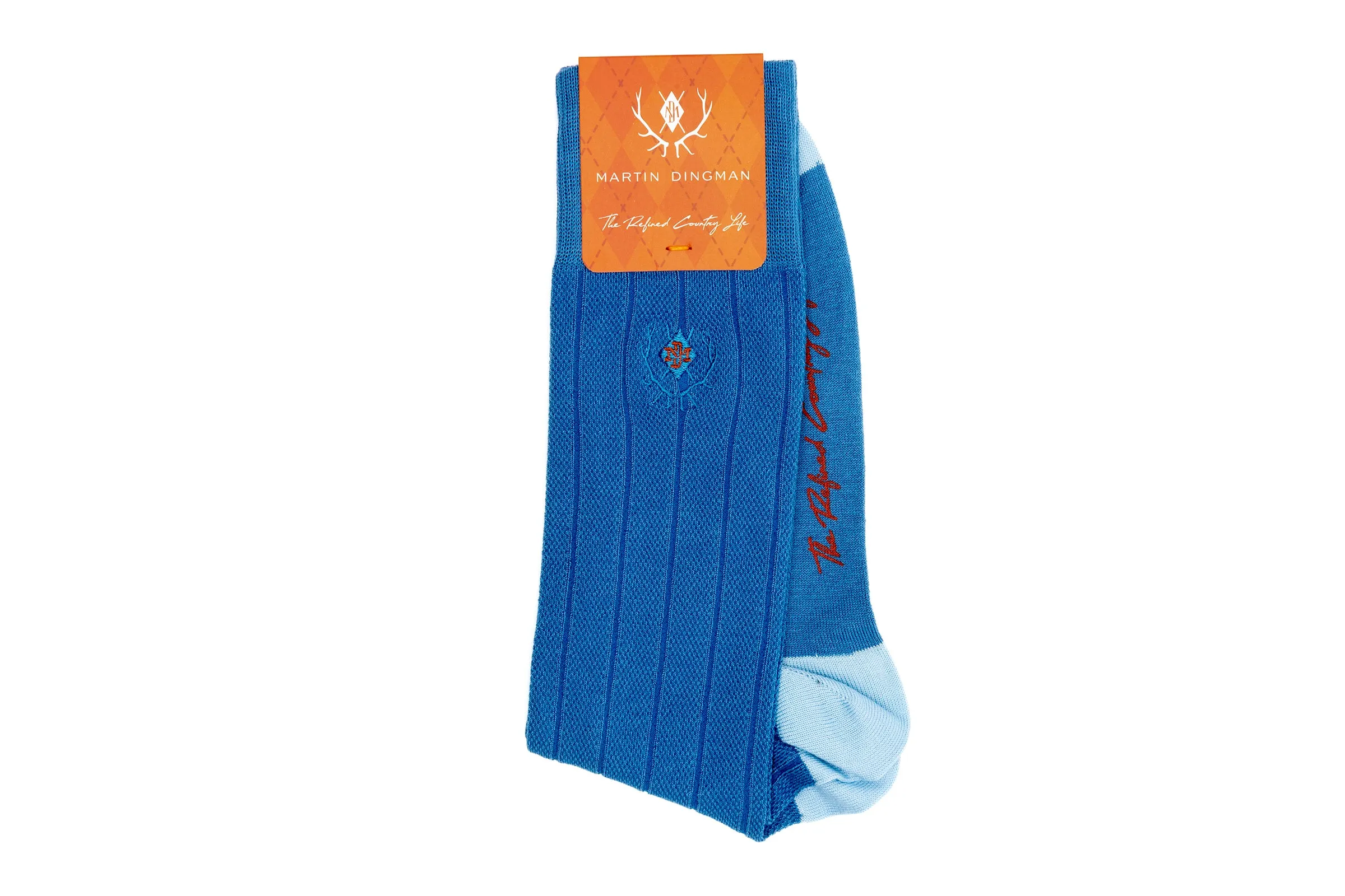 Ventilated All Season Peruvian Pima Cotton Socks - Periwinkle