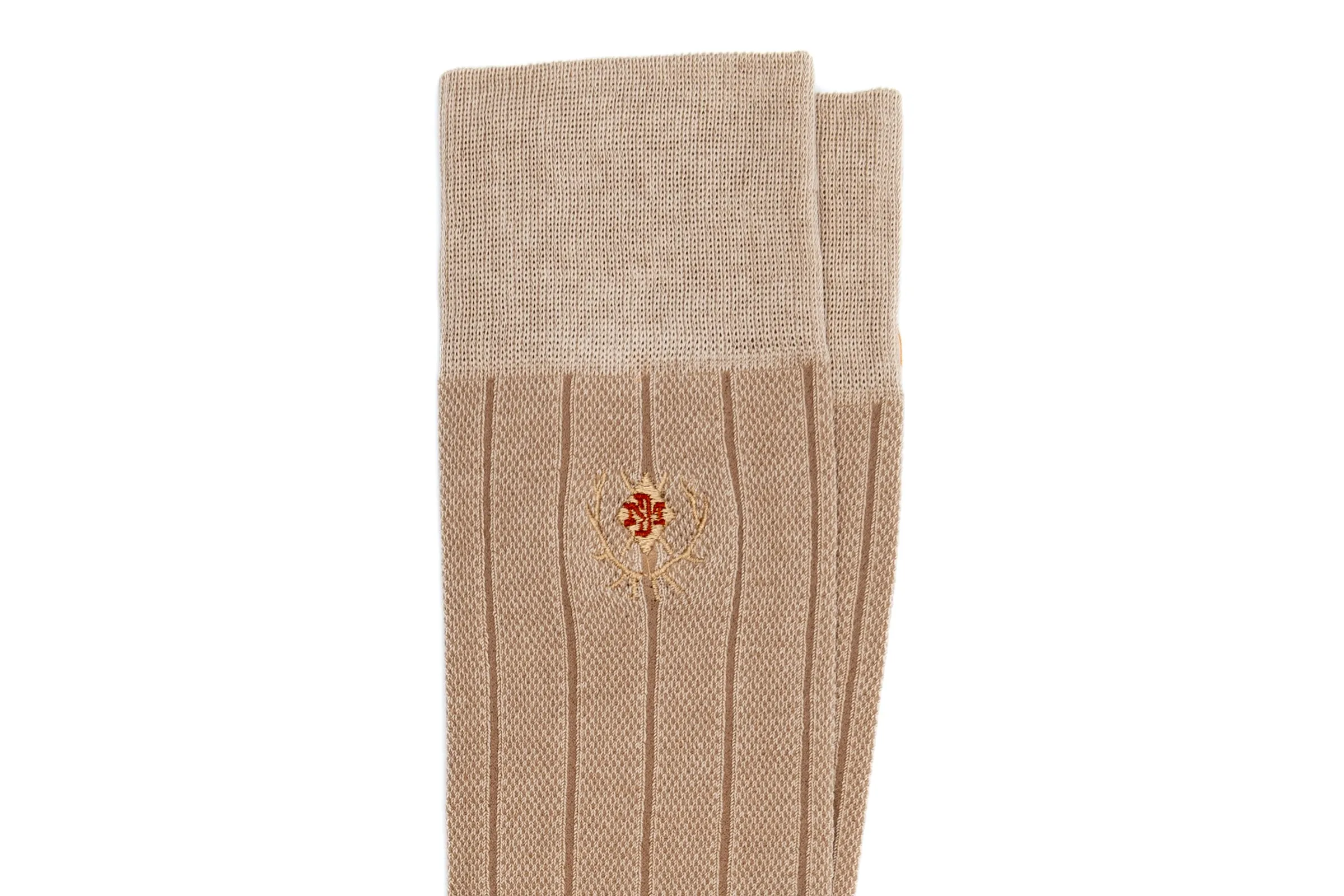 Ventilated All Season Peruvian Pima Cotton Socks - Sand