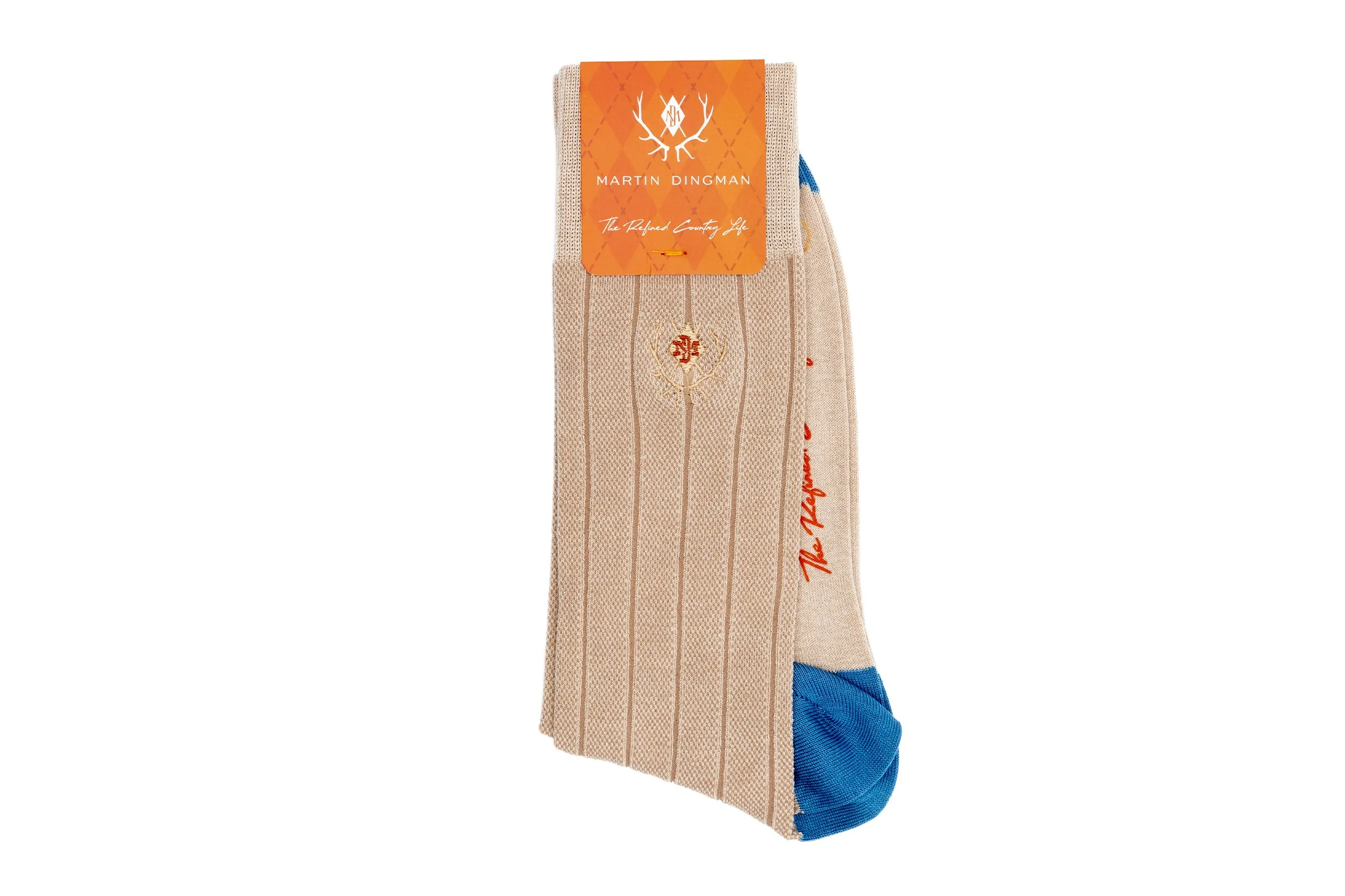 Ventilated All Season Peruvian Pima Cotton Socks - Sand