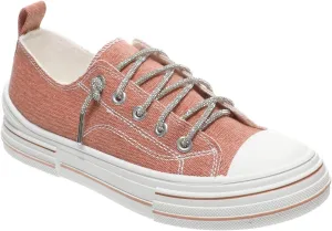 Very G Womens Aman Lace Up Canvas Sneaker