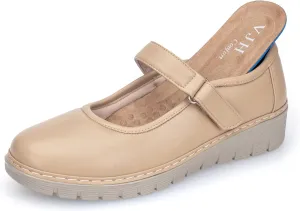VJH confort Women s Mary Jane Flats, Breathable Comfort Round Toe Low Heel Slip-on Light Weight Walking Shoes