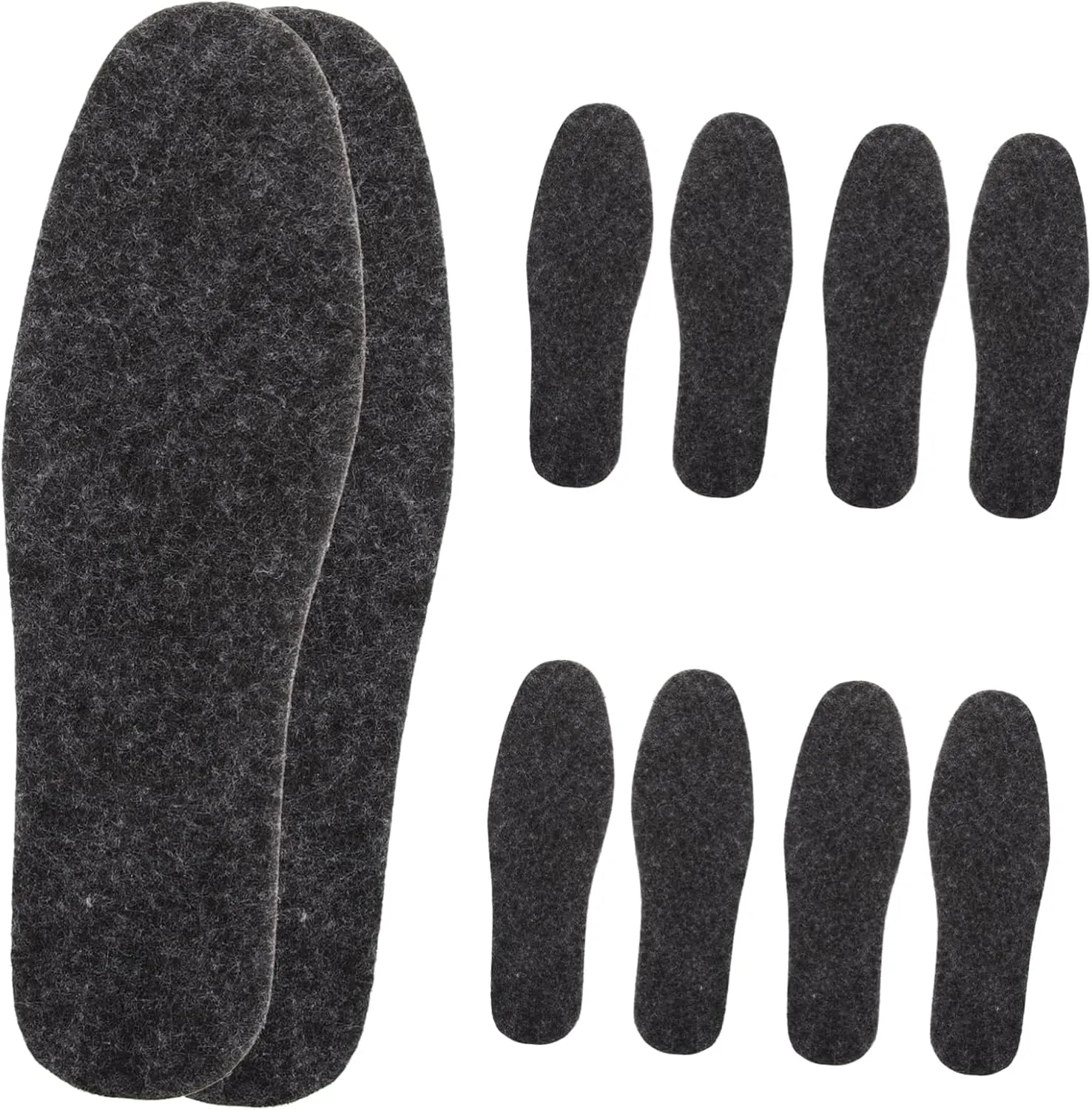 Warm Breathable Felt Insoles Boot Inserts for Women Men 5 Pairs Winter Boot Liners Material