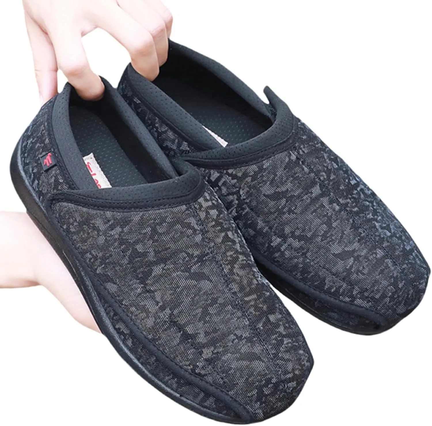 Wide Adjustable Diabetes Shoes Expansion Feet Super Wide Slip in Shoes Comfortable and Breathable Walking Shoes Suitable for The Elderly Foot Edema Swelling Diabetes Feet Health Shoes