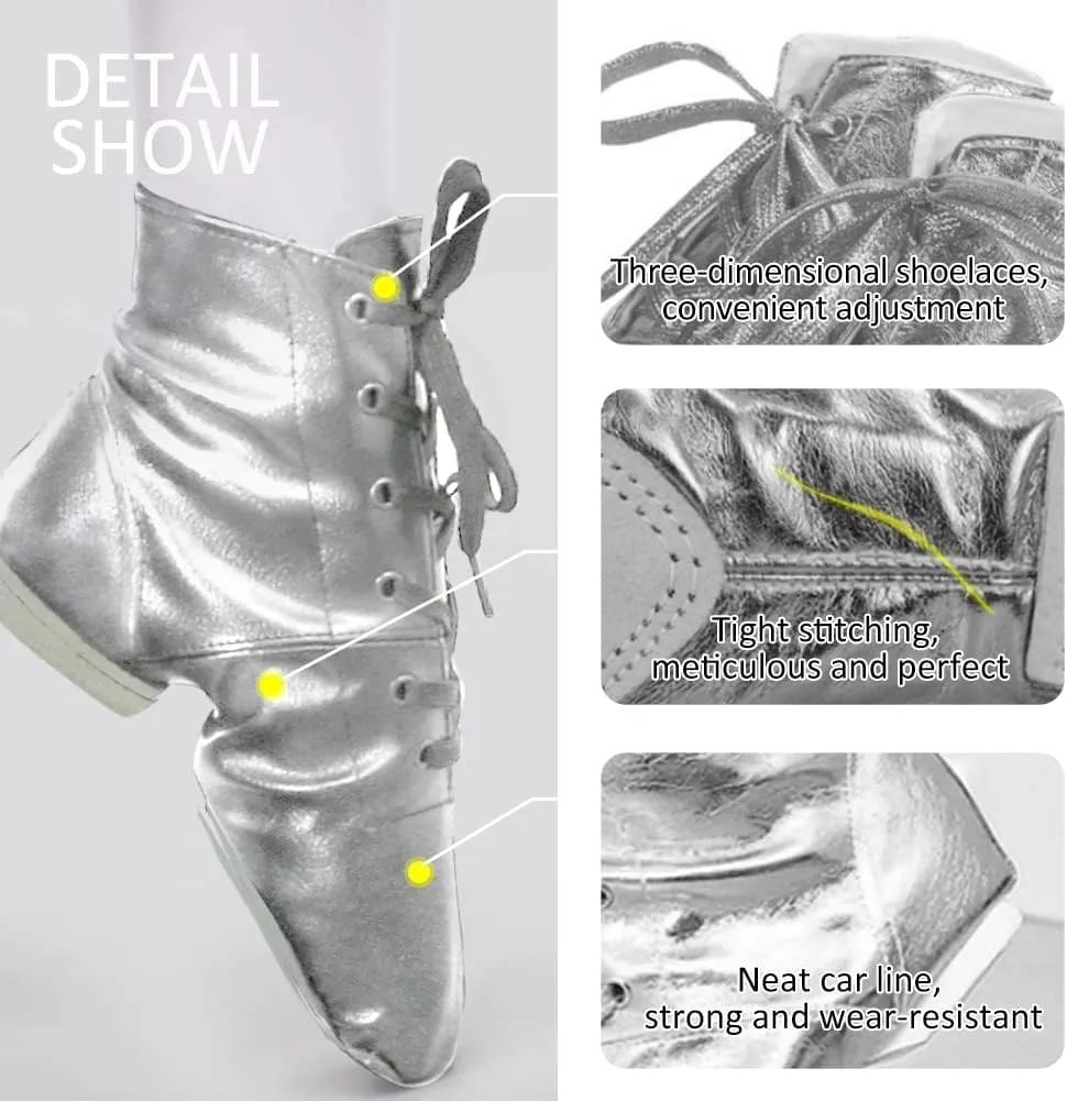 Women Ankle-top Jazz Dance Shoes Lace up Jazz Modern Dance Boot