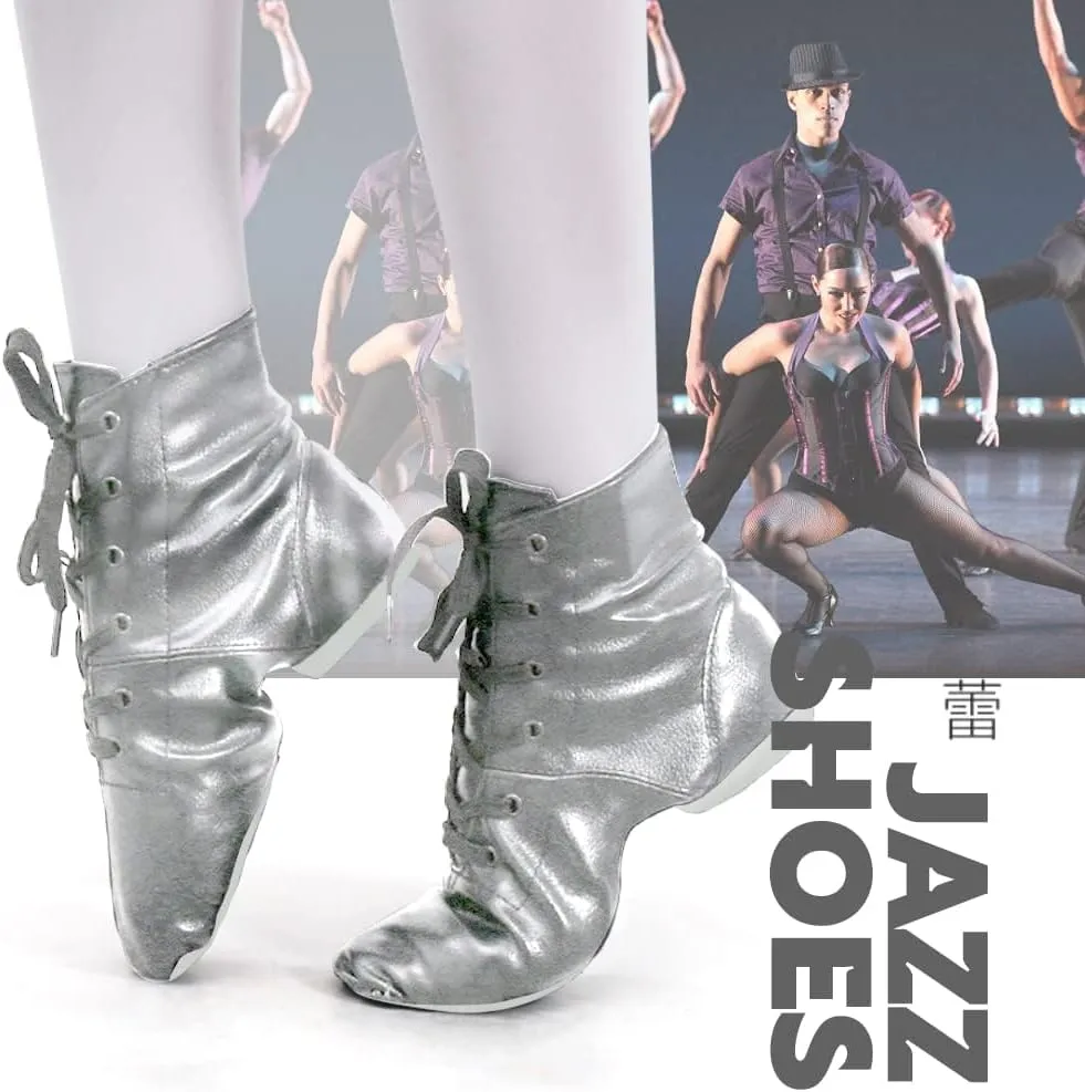 Women Ankle-top Jazz Dance Shoes Lace up Jazz Modern Dance Boot