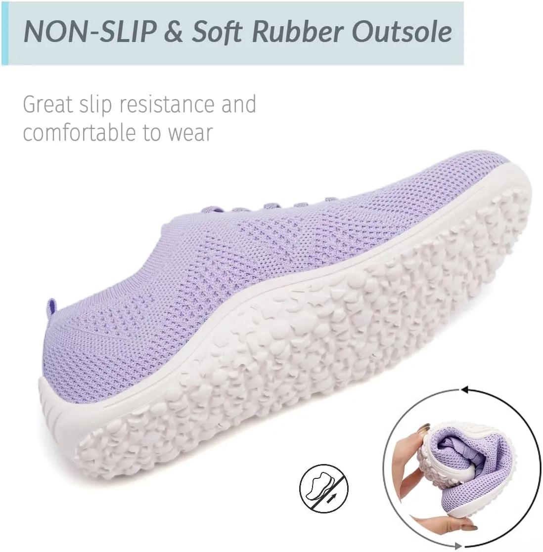 Women Barefoot Shoes Slip on Canvas Walking Sports Zero Drop Sole Casual Sneakers Comfortable Breathable Minimalist Soft Beach Outdoor Shoes