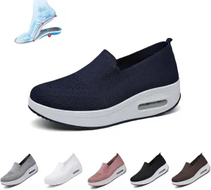 Women Orthopedic Sneakers Mesh Platform Wedge Sneakers Slip On Breathable Lightweight Fashion Sneakers Loafers Walking Shoes
