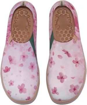 Women's Artistic Slip-On Loafers Casual Lightweight Breathable Flat Comfortable Sports Shoes Flower Series