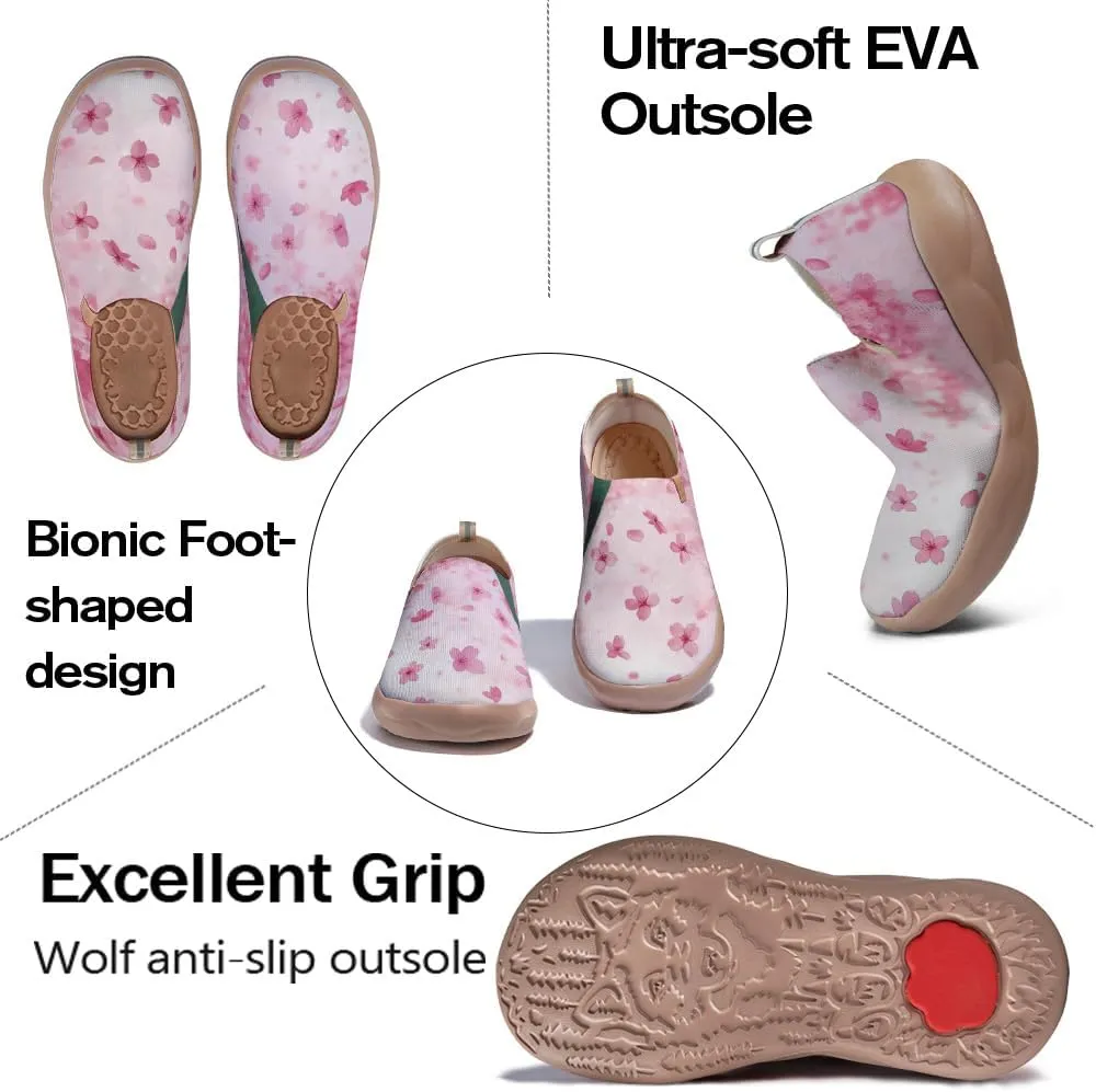 Women's Artistic Slip-On Loafers Casual Lightweight Breathable Flat Comfortable Sports Shoes Flower Series
