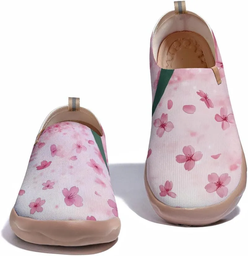 Women's Artistic Slip-On Loafers Casual Lightweight Breathable Flat Comfortable Sports Shoes Flower Series
