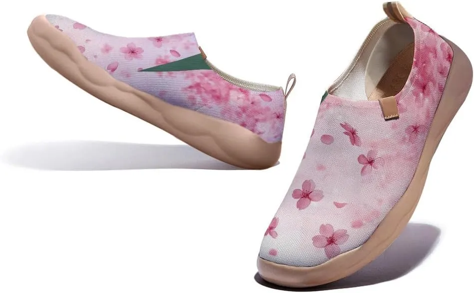 Women's Artistic Slip-On Loafers Casual Lightweight Breathable Flat Comfortable Sports Shoes Flower Series