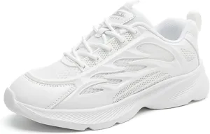 Womens Breathable Mesh Lace Up Walking Shoes Classic Lightweight Soft Athletic Tennis Running Shoes Casual Memory Foam Sneakers