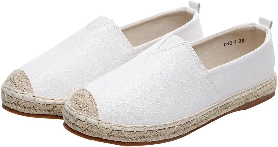 Women's Comfort Loafer Flats Low-Top Slip-on Casual Espadrilles