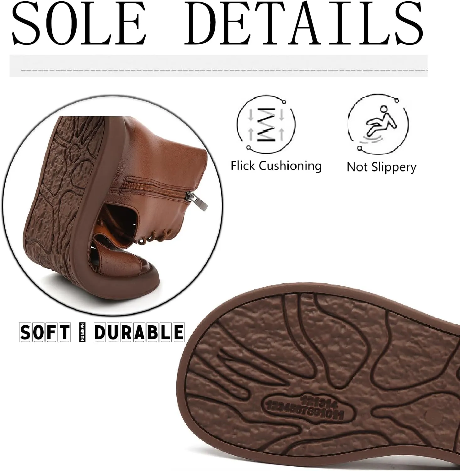 Women's Genuine Leather Lace Up Gladiator Sandals With Side Zipper Retro Comfort Open Round Toe Anti-slip Platform Roman Sandals Summer Hollow Out Y2K Boots Sandals