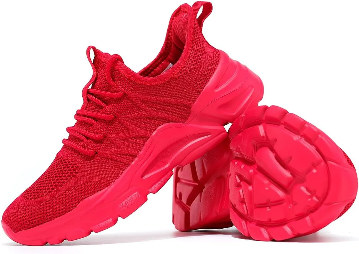 Womens Ladies Walking Tennis Shoes Slip on Lightweight Casual Running Sneakers Soft Sole Comfortable Trainers