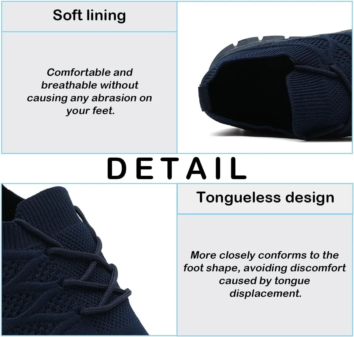 Womens Lightweight Road Running Shoes Slip On Walking Sneakers Suitable for Outdoor Sports Gym and Daily Wear All Day with Breathable Upper and Elastic Sole