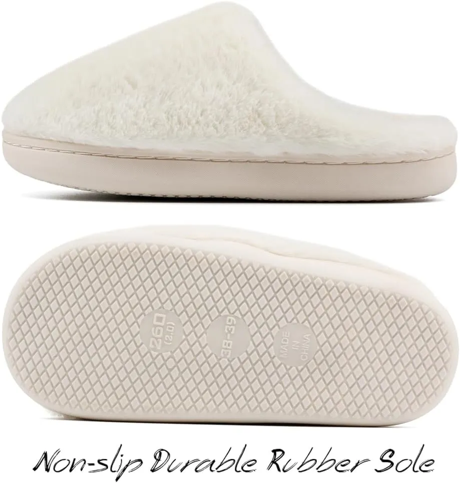 Women's Men's Retro Preppy Happy Face Slippers Comfy Warm Plush Slip-On House Slipper for Winter Indoor Soft Cushion Non-slip Fluffy Slides Slippers