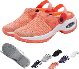 Women's Orthopedic Clogs with Air Cushion Support, Slip on Lightweight Beach Shoes Outdoor Slippers Walking Shoes