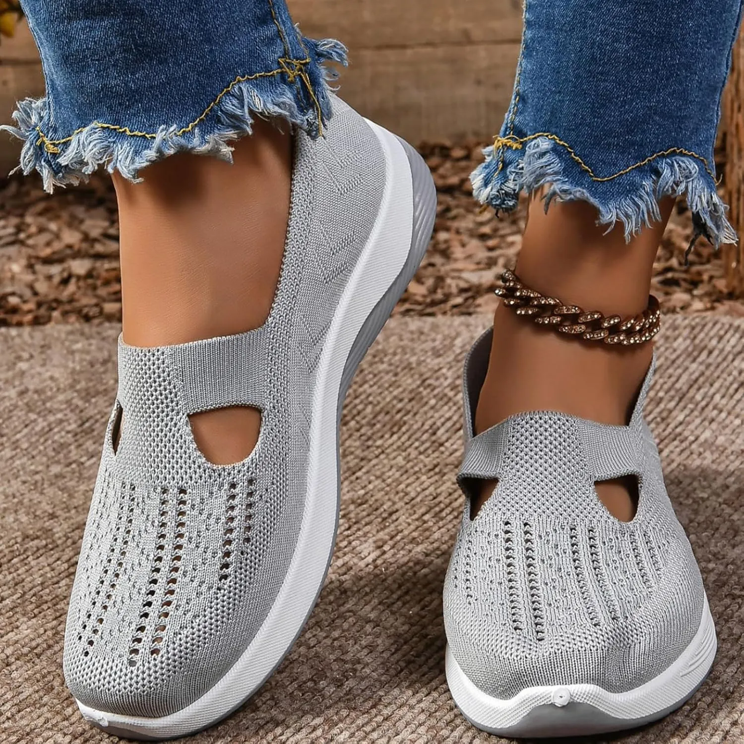 Women's Orthopedic Walking Shoes - Lightweight, Loose Fit, Breathable, Soft Soled, Wide & Bulky
