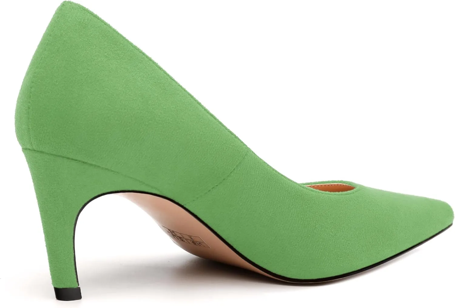 Women's Pumps, Pointed Toe Mid Stiletto Heels, Slip On Fashion Solid Dress Wedding Working Shoes for Women 2.5 inch