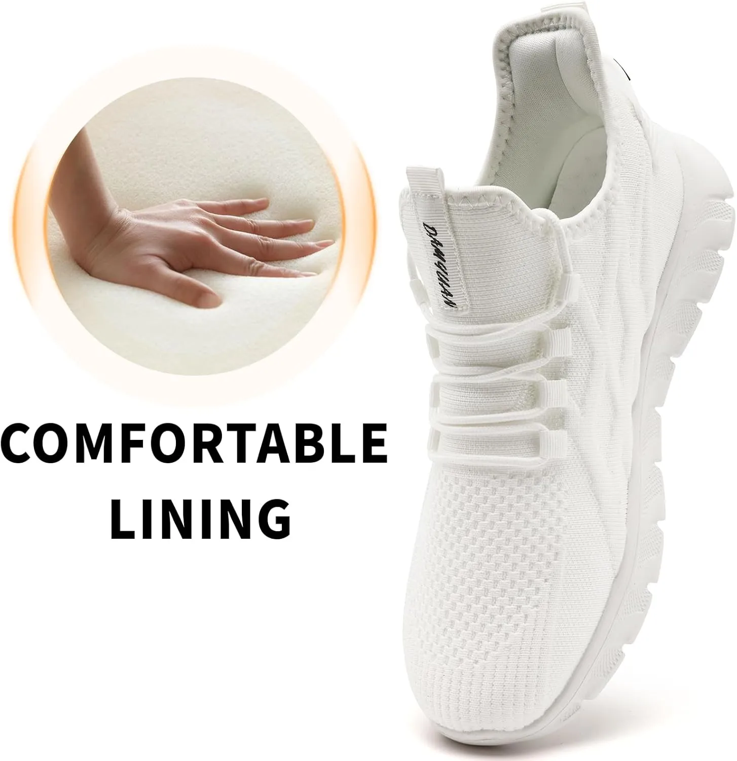 Women's Running Shoes Walking Tennis Gym Workout Slip on Athletic Fashion Sneakers Lightweight Breathable Sport Jogging Hiking Casual Shoe