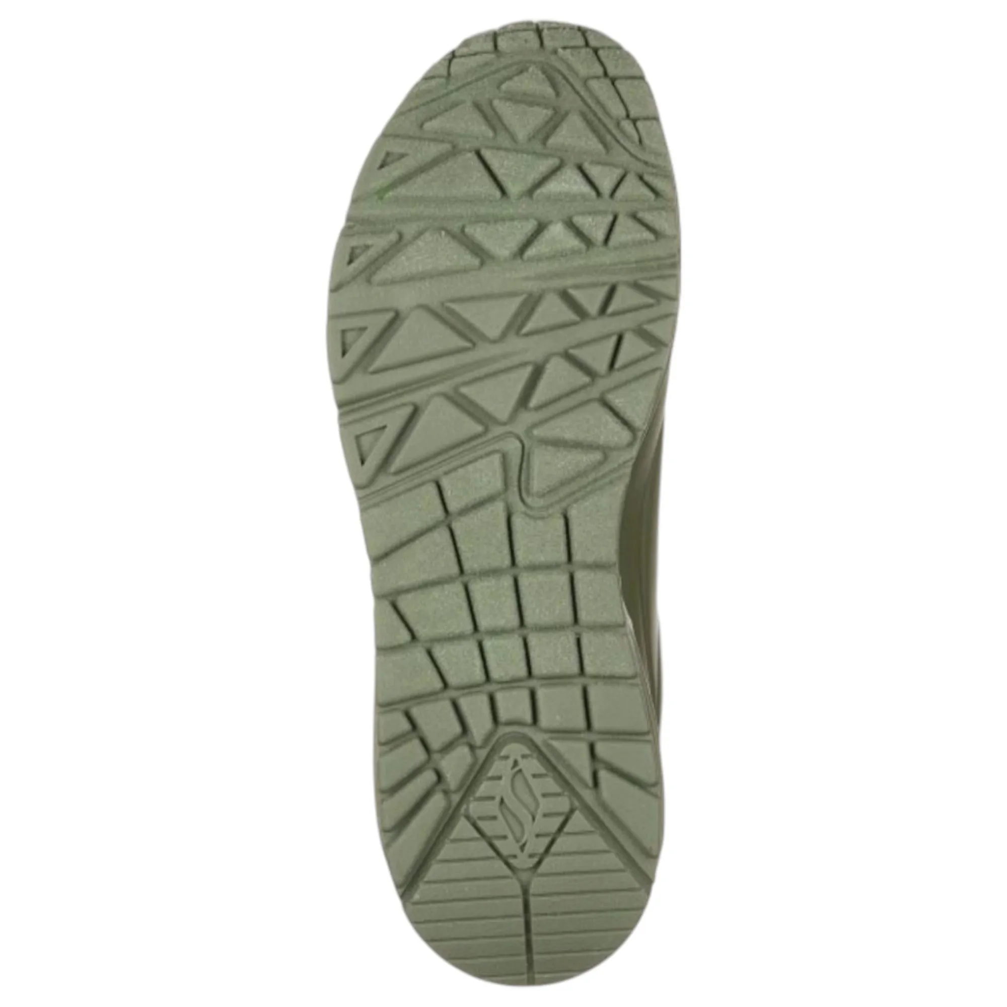 Womens Skechers Uno - Stand On Air Olive Lace Up Sneaker Shoes