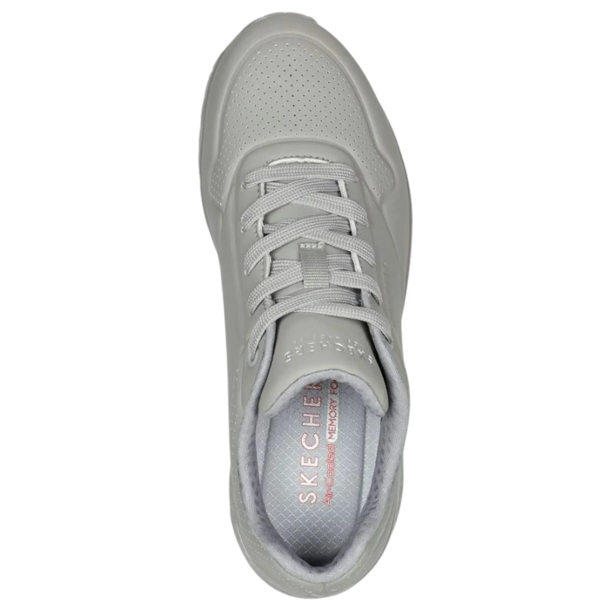 Womens Skechers Uno - Stand On Air Shoes Grey