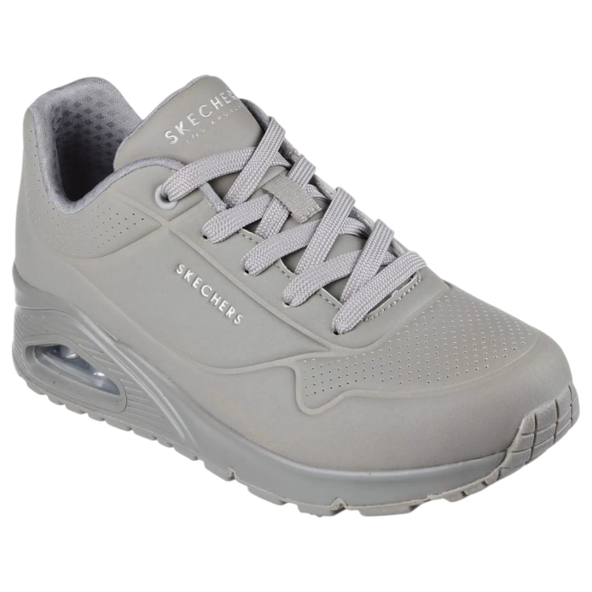 Womens Skechers Uno - Stand On Air Shoes Grey