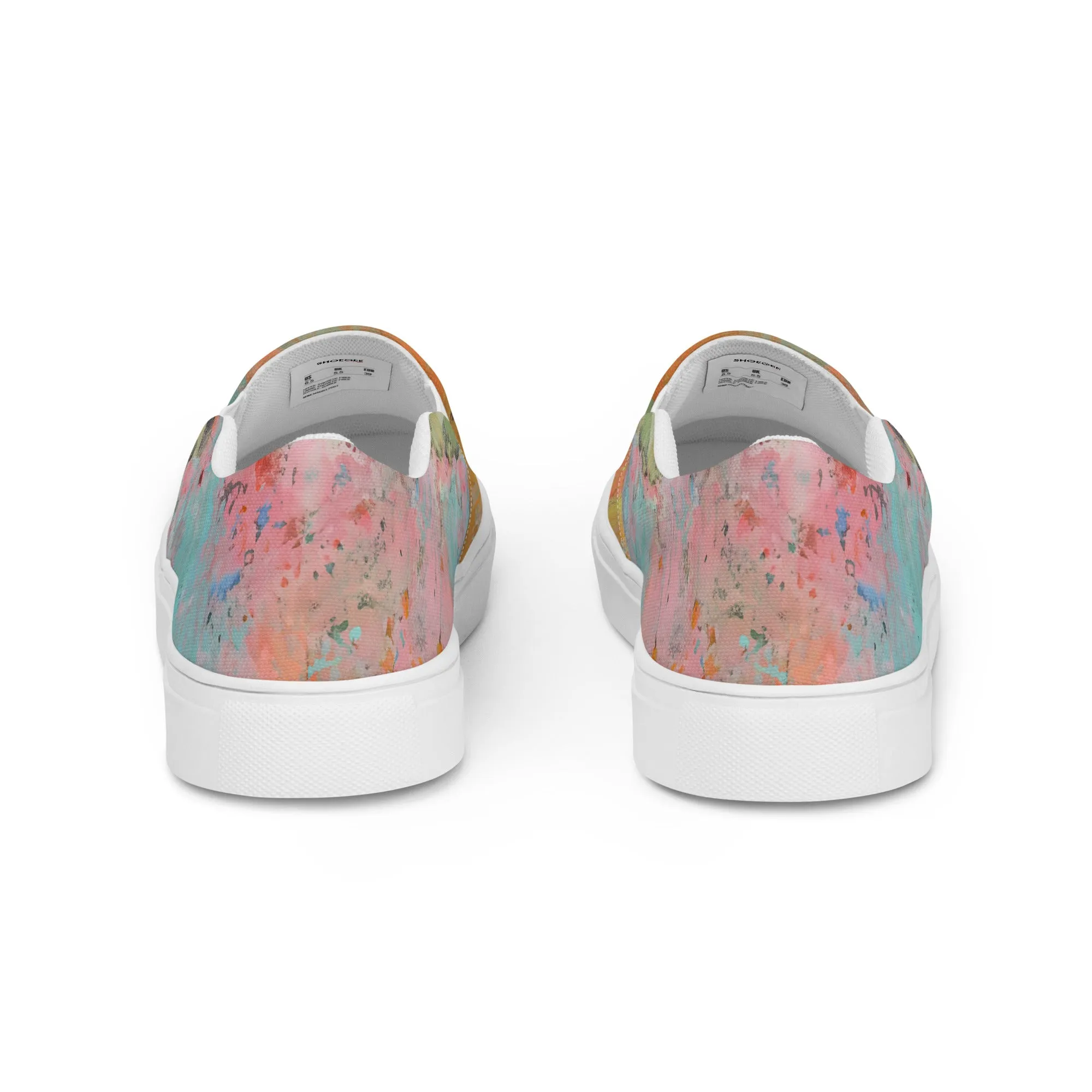 Women’s slip-on canvas shoes - Cat Art SG011