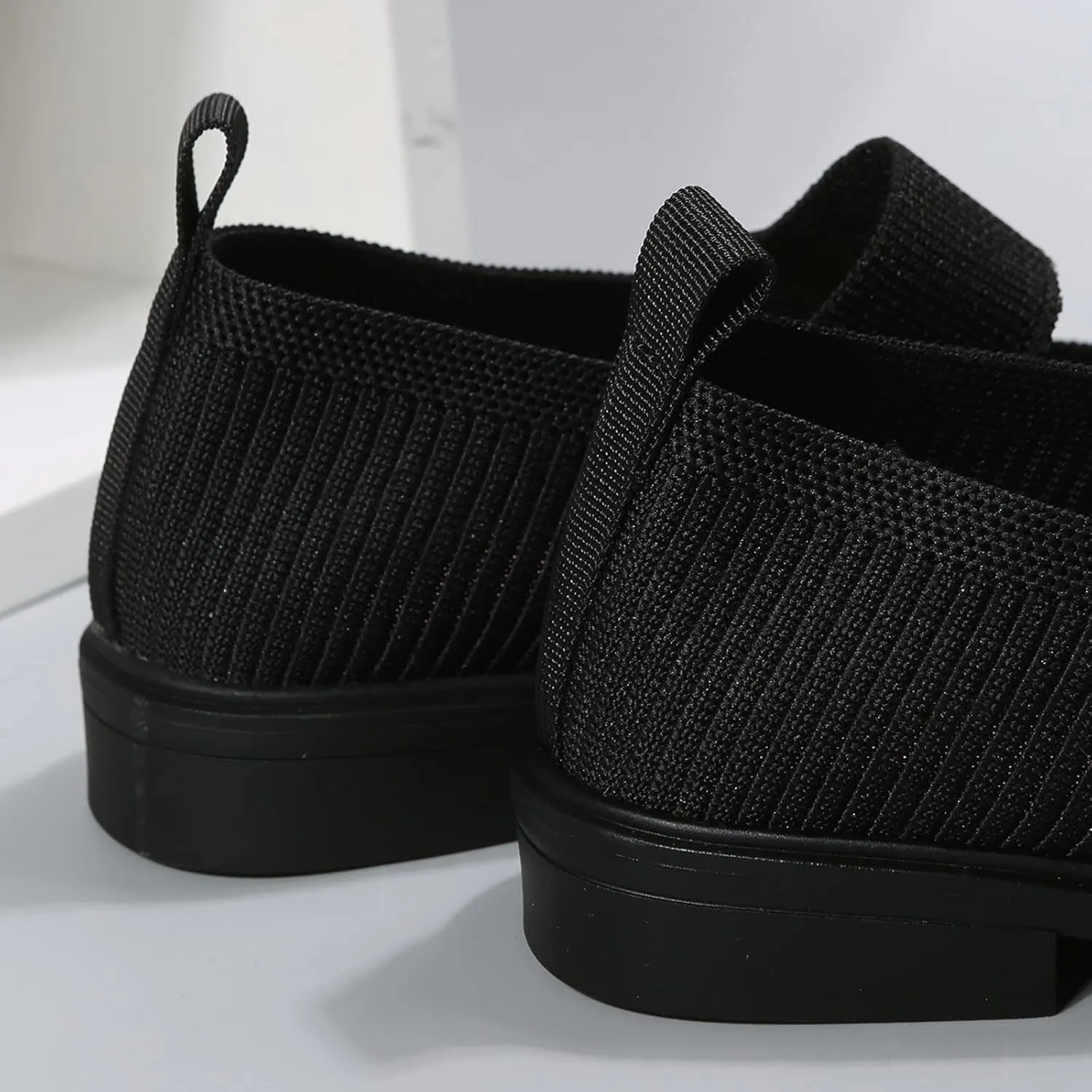 Women's Slip On Mesh Lightweight Flats Sneaker,Comfortable Breathable Non-Slip Soft Sole Walking Shoes Loafer Nurse Shoes