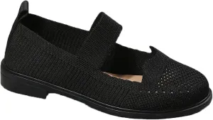 Women's Slip On Mesh Lightweight Flats Sneaker,Comfortable Breathable Non-Slip Soft Sole Walking Shoes Loafer Nurse Shoes