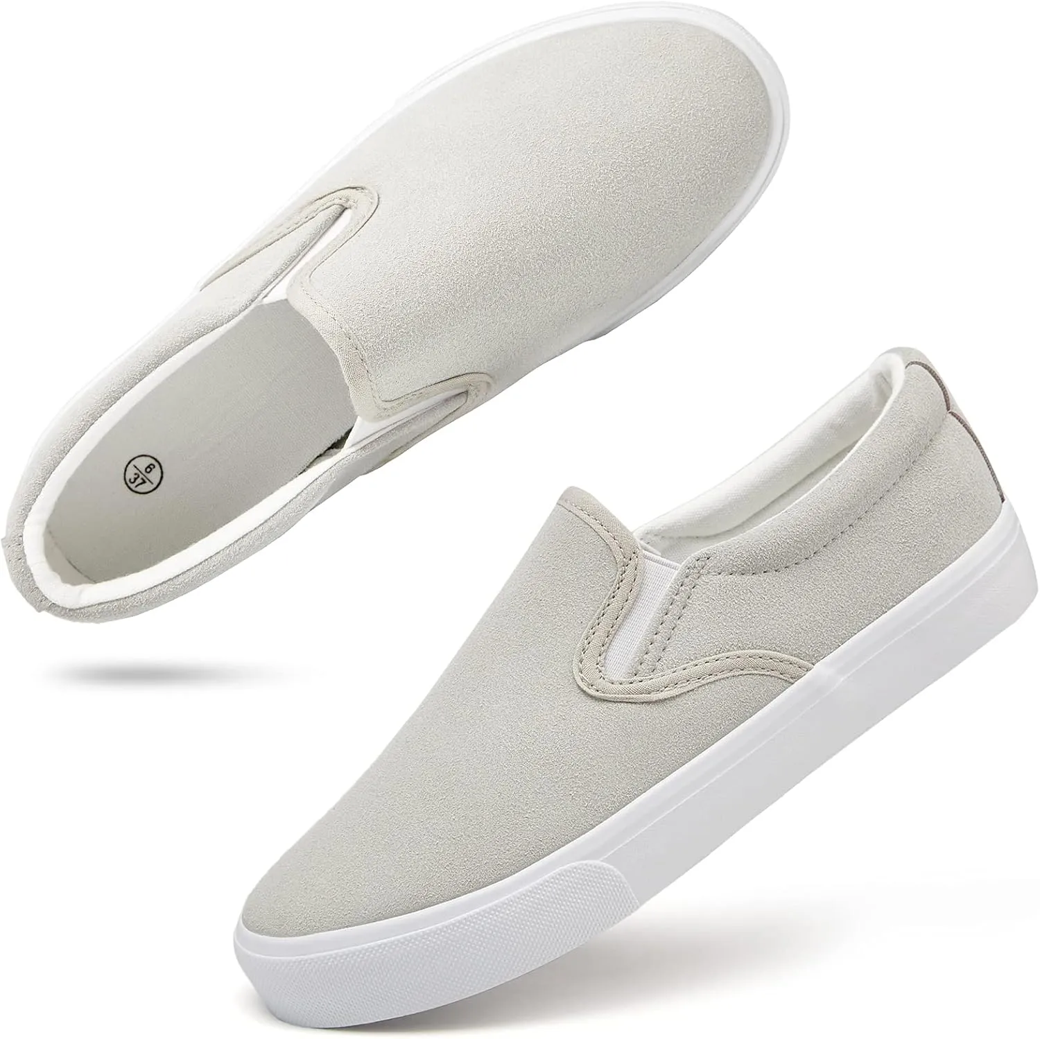 Women's Slip on Shoes Canvas Sneakers Loafers Non Slip Shoes Low Top Casual Shoes