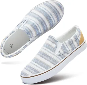 Women's Slip on Shoes Canvas Sneakers Loafers Non Slip Shoes Low Top Casual Shoes