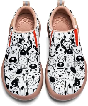 Women's Slip On Sneakers Casual Loafers Art Painted Comfort Soft Walking Shoes