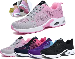 Womens Sneakers Air Cushion Running Shoes Lightweight Tennis Walking Shoes Mesh Breathable Gym Work Fashion Sneakers Athletic Comfortable Casual,Orthopedic Shoes for Women