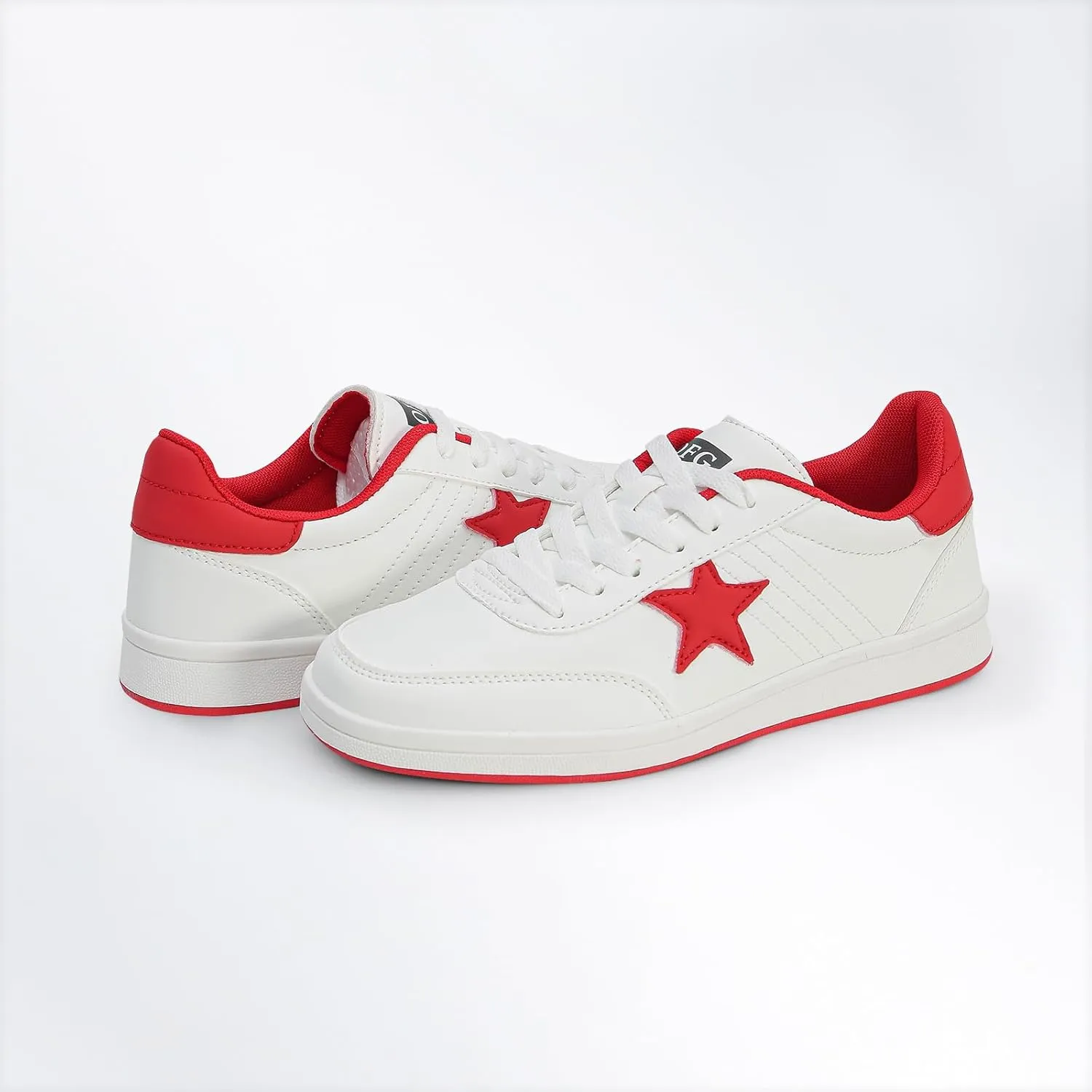 Women's Star Sneaker Lace Up Low Top Comfortable Cushioned Walking Shoes Casual Lightweight Breathable Tennis Shoes