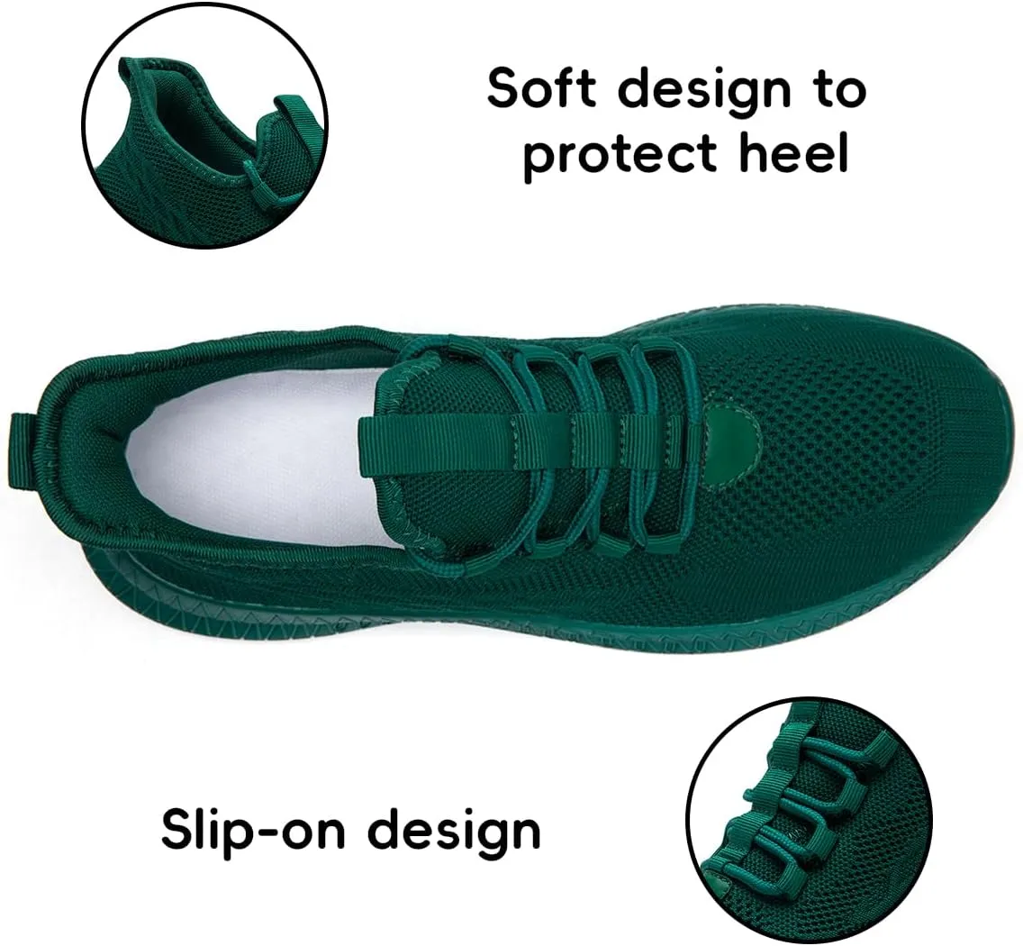 Women's Walking Shoes Casual Slip on Running Tennis Shoes Lightweight Breathable Non Slip Casual Sports Trainers