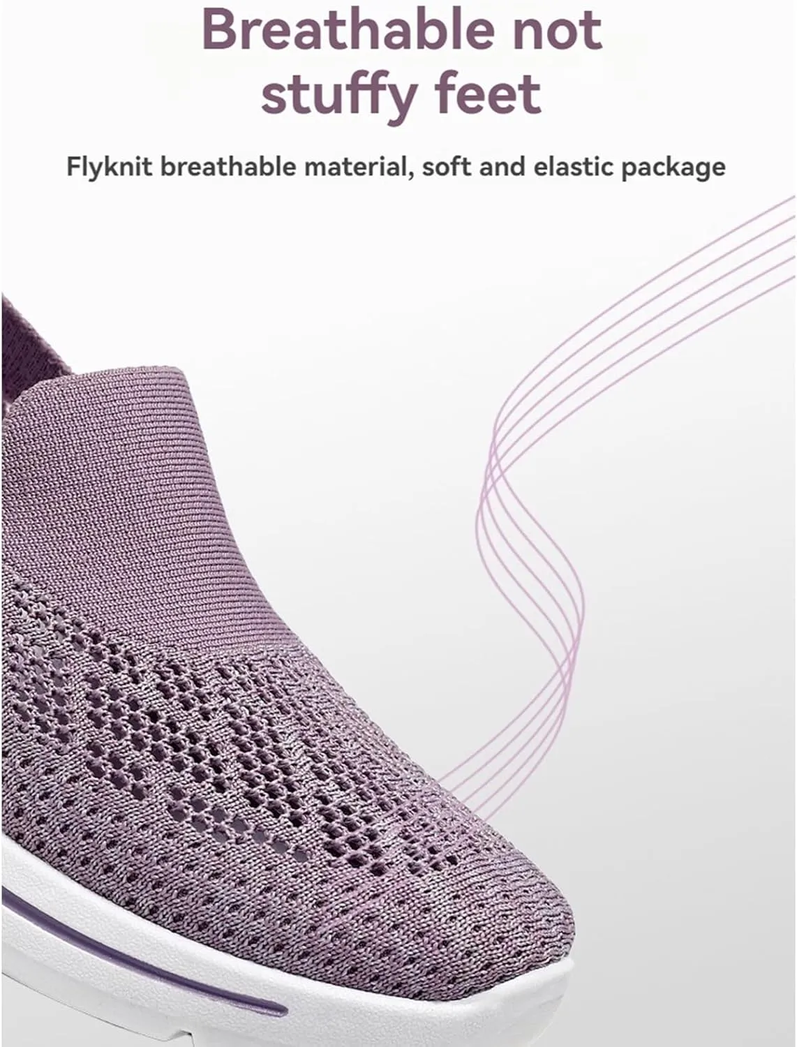 Womens Walking Shoes Comfortable Casual Ladies Athletic Shoes Casual Slip on Shoe Summer Running Sneakers Comfortable Breathable Non Slip Work Sneakers Running Jogging Sneaker