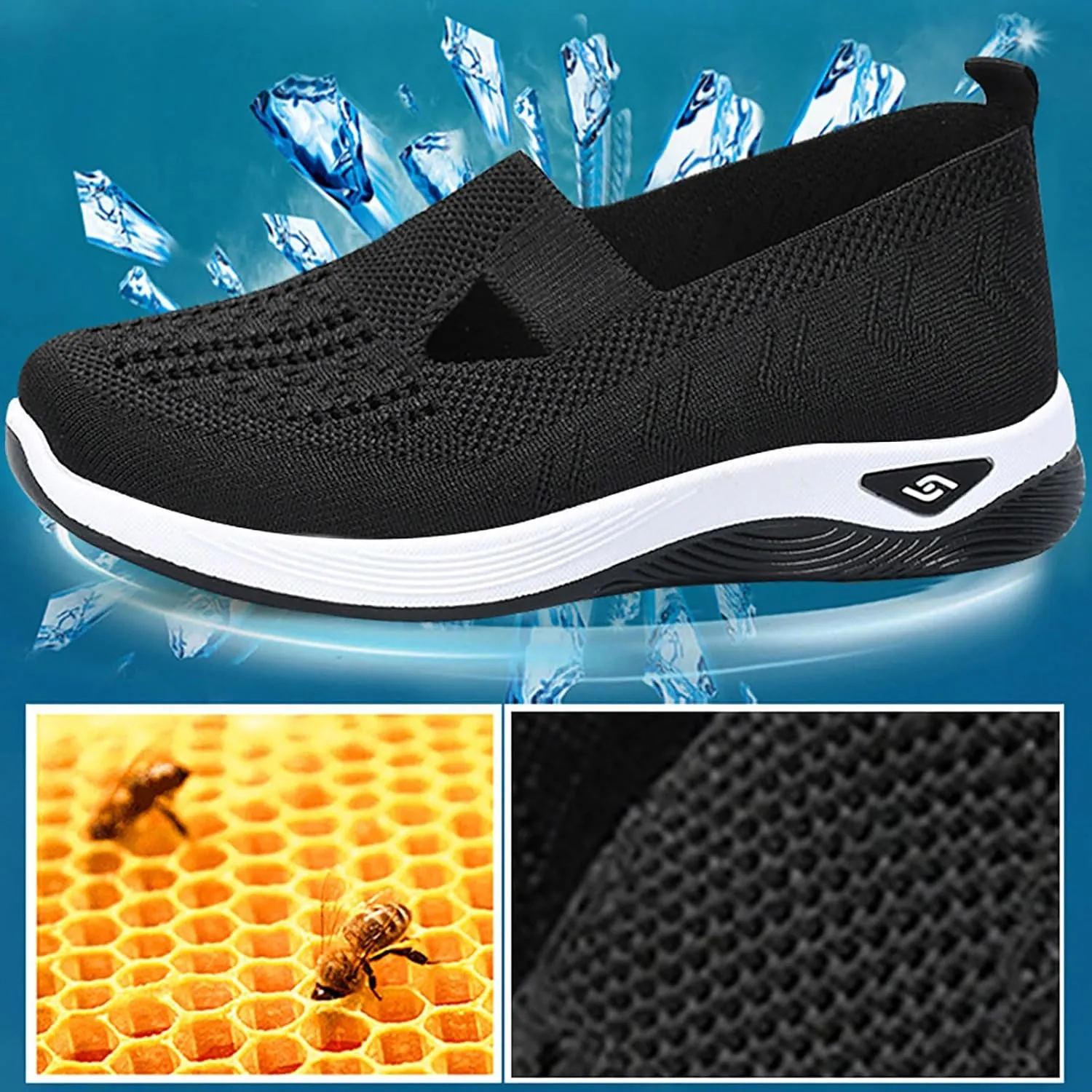 Women's Woven Orthopedic Breathable Soft Shoes Womens Tennis Shoes Lether Casual Shoes for Fall Fashion Sneakers 2025 Waterproof Tennis Shoe Trainers Shoe