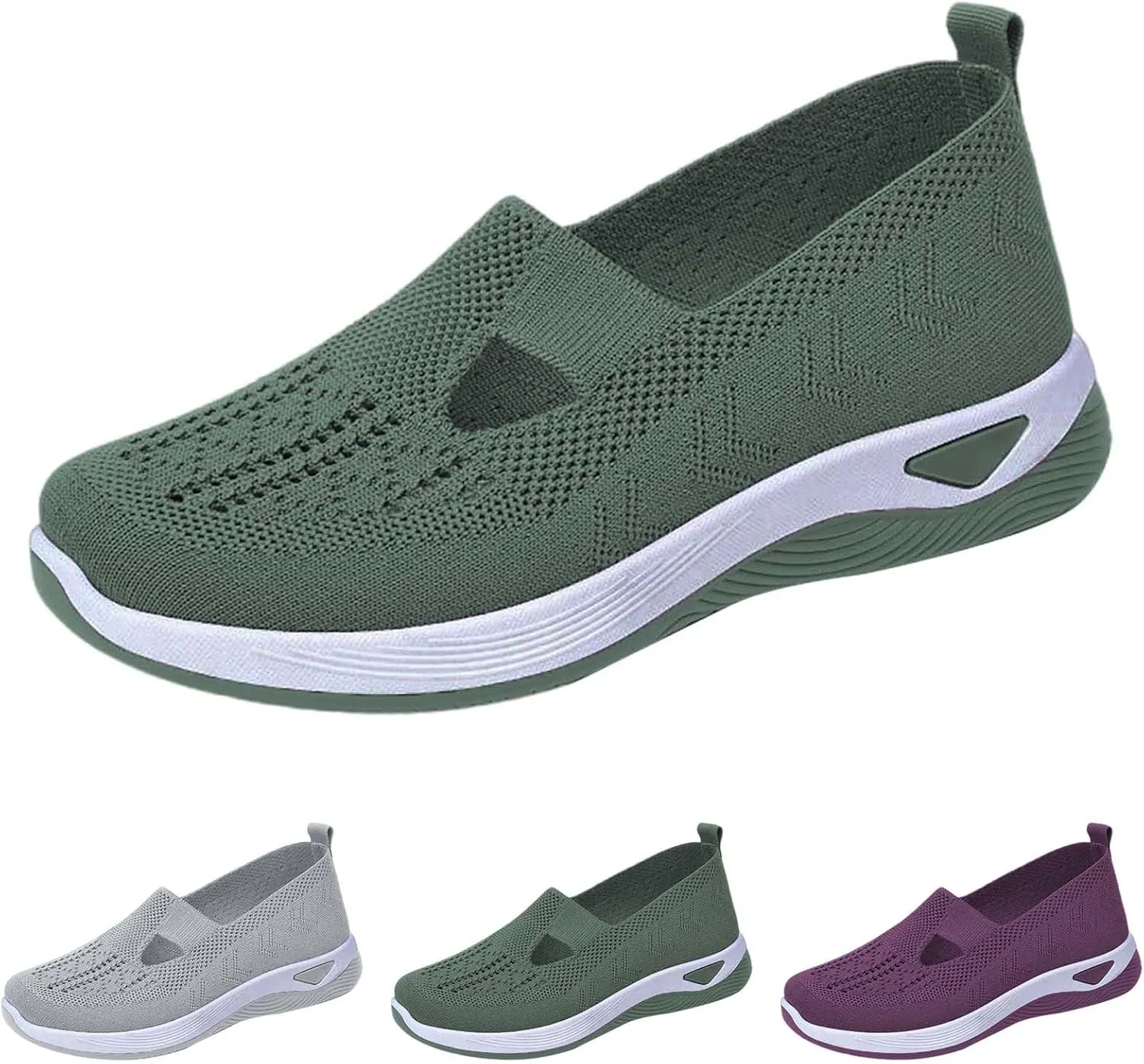 Women's Woven Orthopedic Breathable Soft Shoes Womens Tennis Shoes Lether Casual Shoes for Fall Fashion Sneakers 2025 Waterproof Tennis Shoe Trainers Shoe