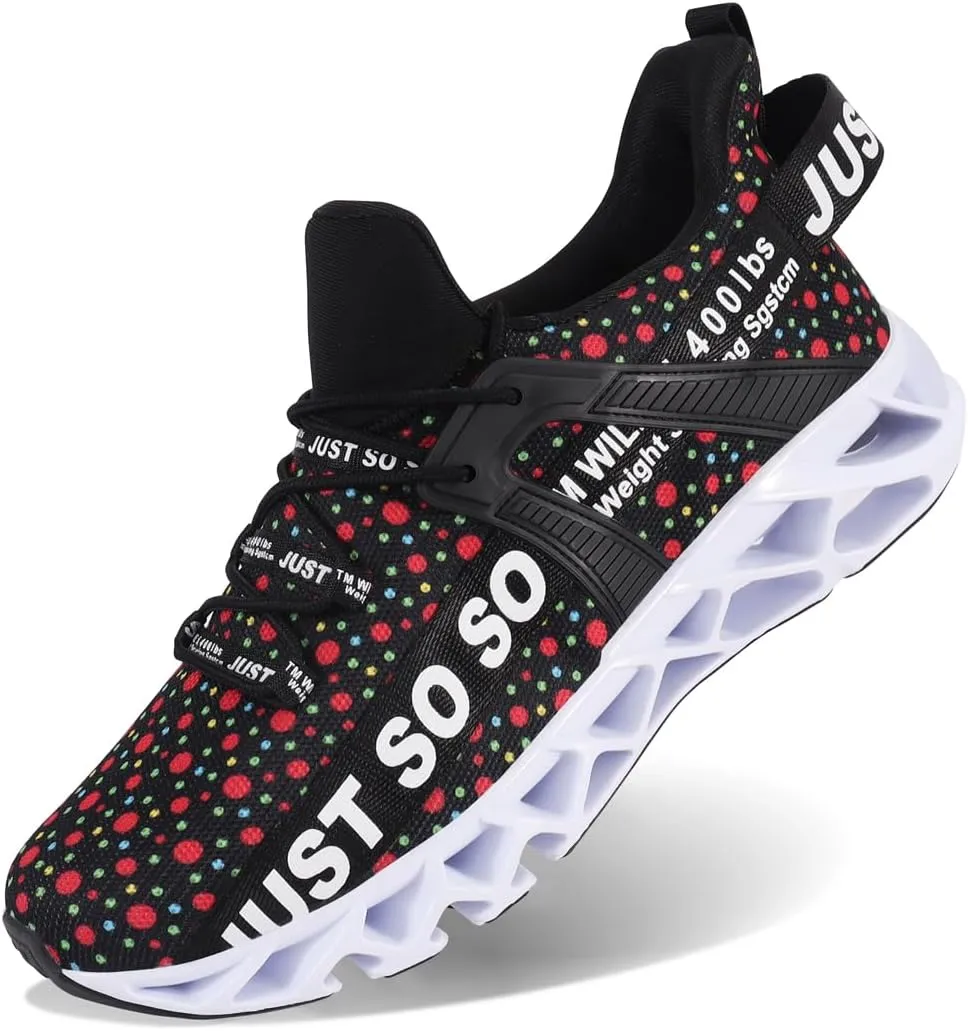 WONESION Mens Breathable Walking Tennis Running Shoes Blade Fashion Sneakers