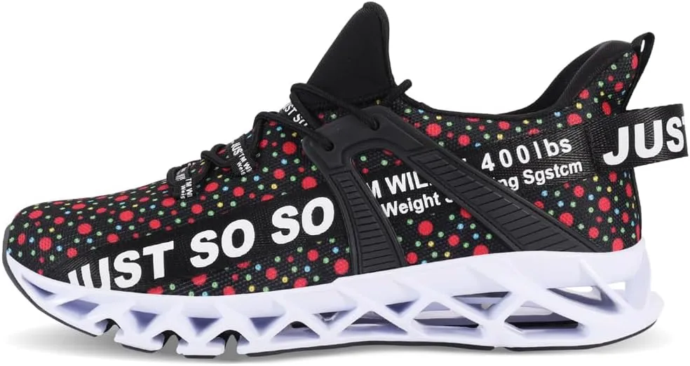 WONESION Mens Breathable Walking Tennis Running Shoes Blade Fashion Sneakers