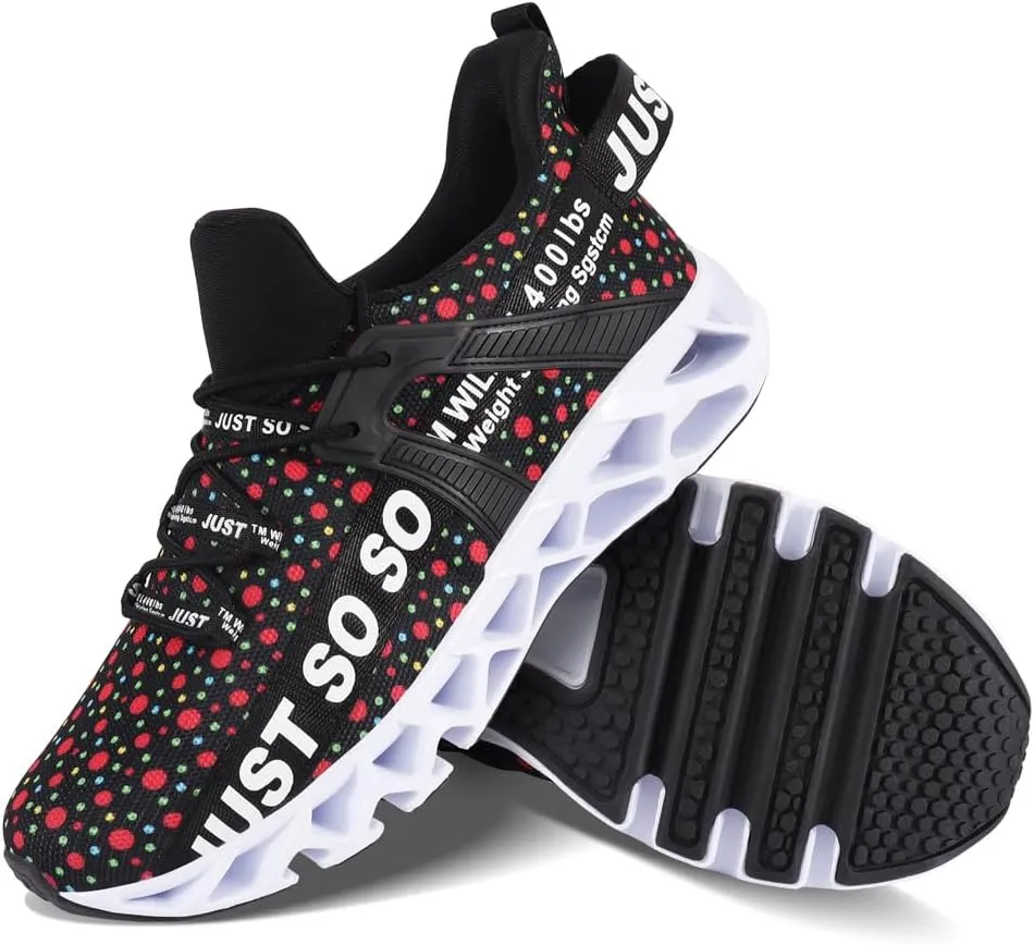 WONESION Mens Breathable Walking Tennis Running Shoes Blade Fashion Sneakers