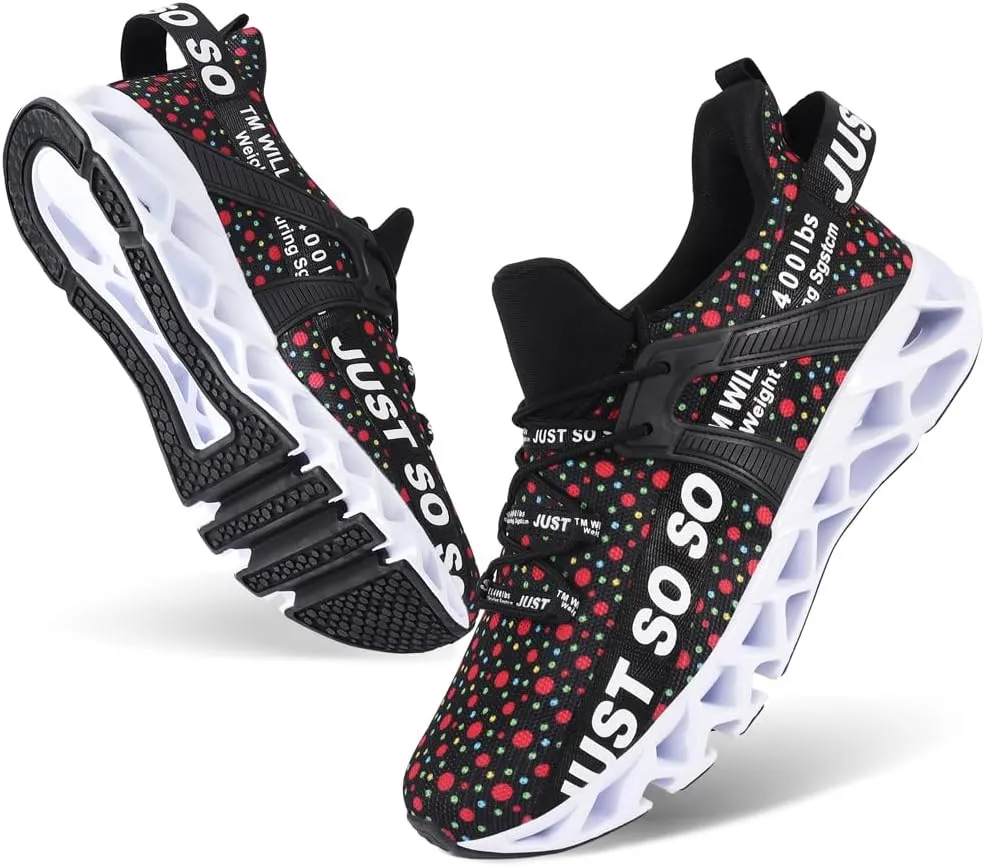 WONESION Mens Breathable Walking Tennis Running Shoes Blade Fashion Sneakers