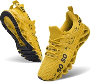 WONESION Mens Breathable Walking Tennis Running Shoes Blade Fashion Sneakers