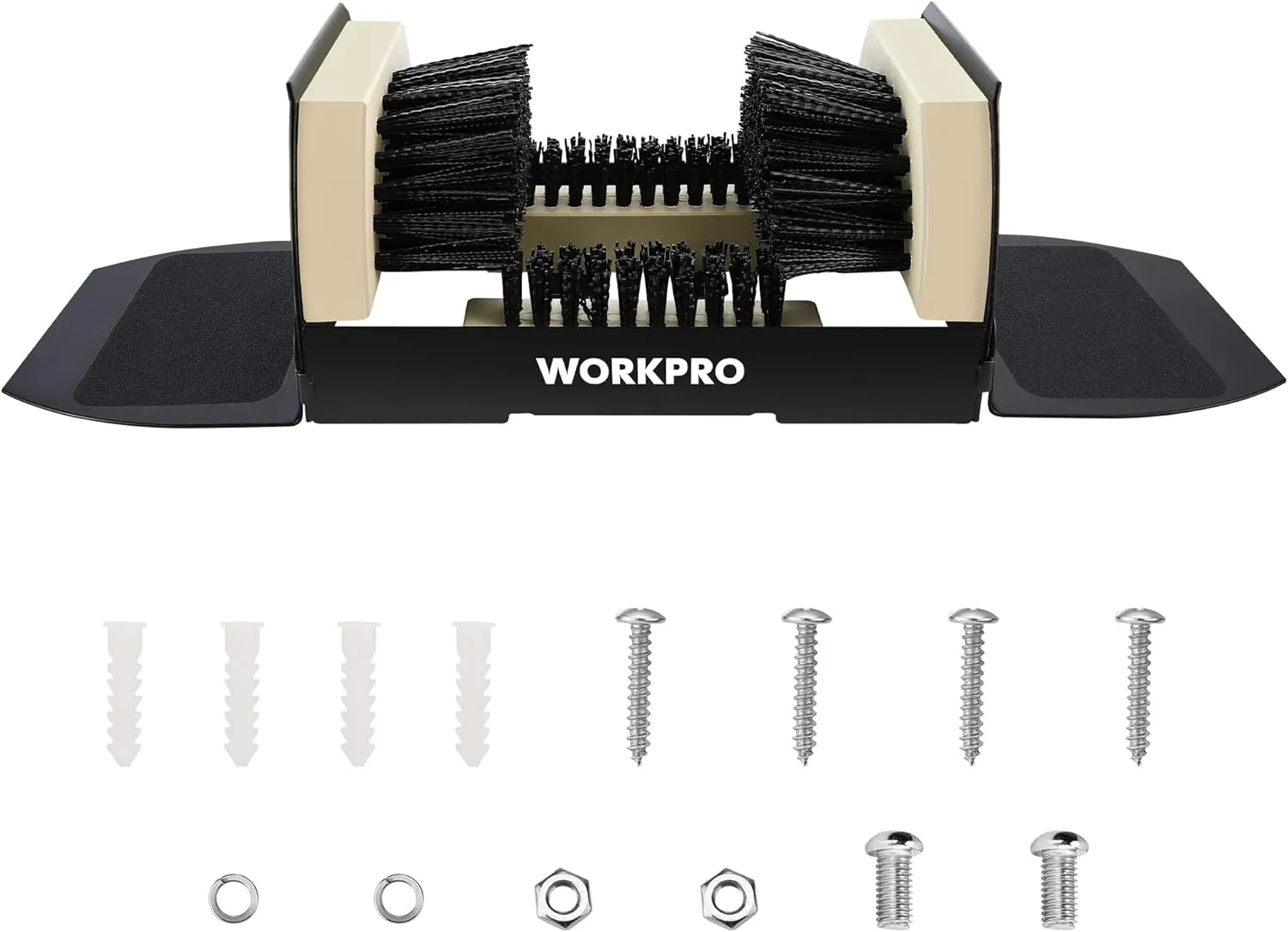 WORKPRO Boot Brush Scraper Outdoor, Shoe Cleaner Brush, Boot Scrubber, Heavy Duty Boot Cleaning Brush, Wide